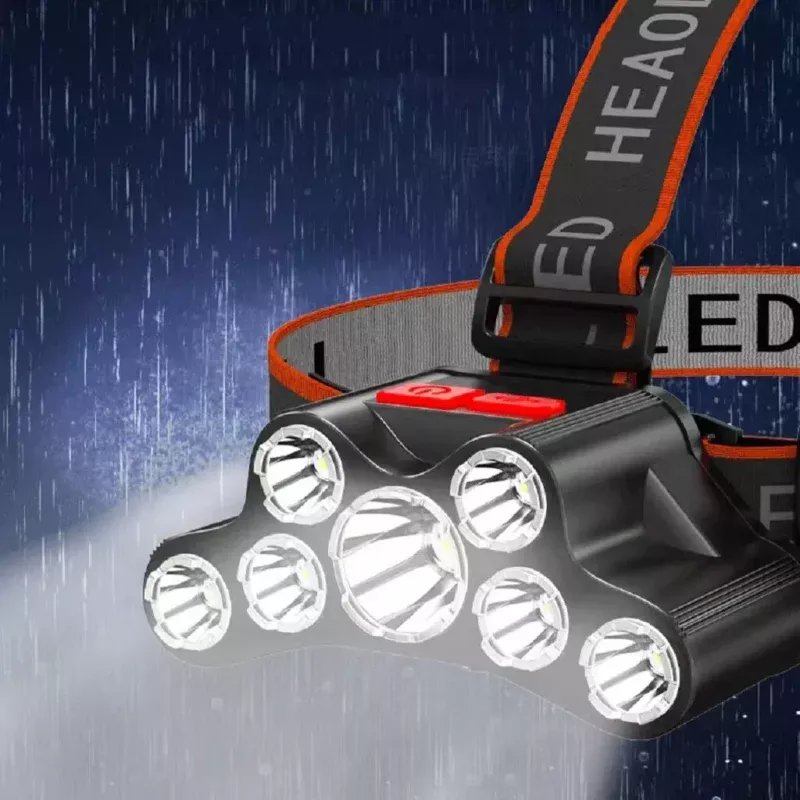 7LED Waterproof Rechargeable Headlamp - Image 5