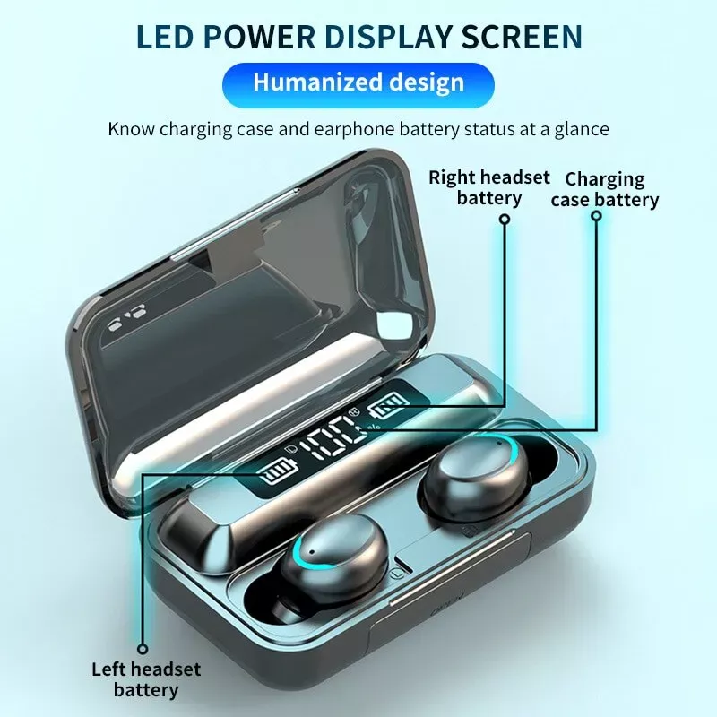 F9 Wireless Earphones Bluetooth TWS LED Display - Image 5