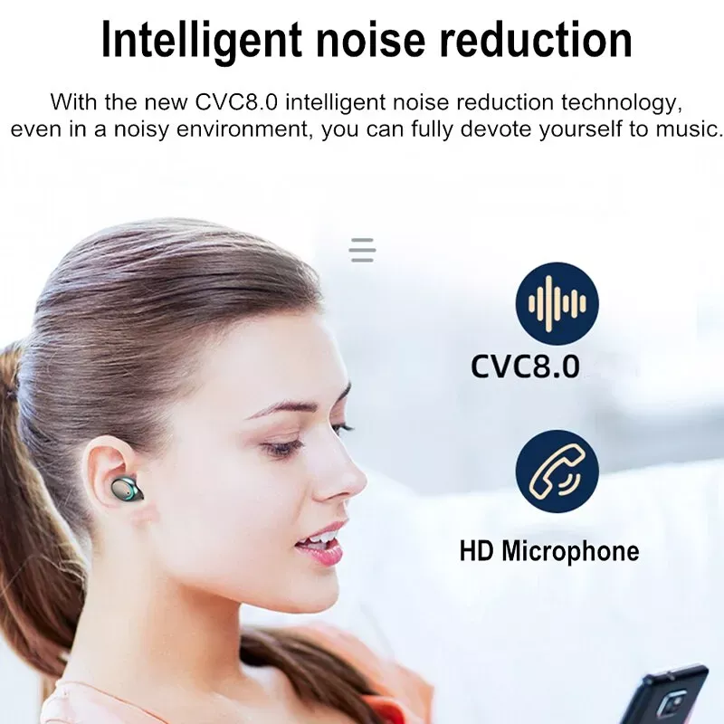 F9 Wireless Earphones Bluetooth TWS LED Display - Image 6
