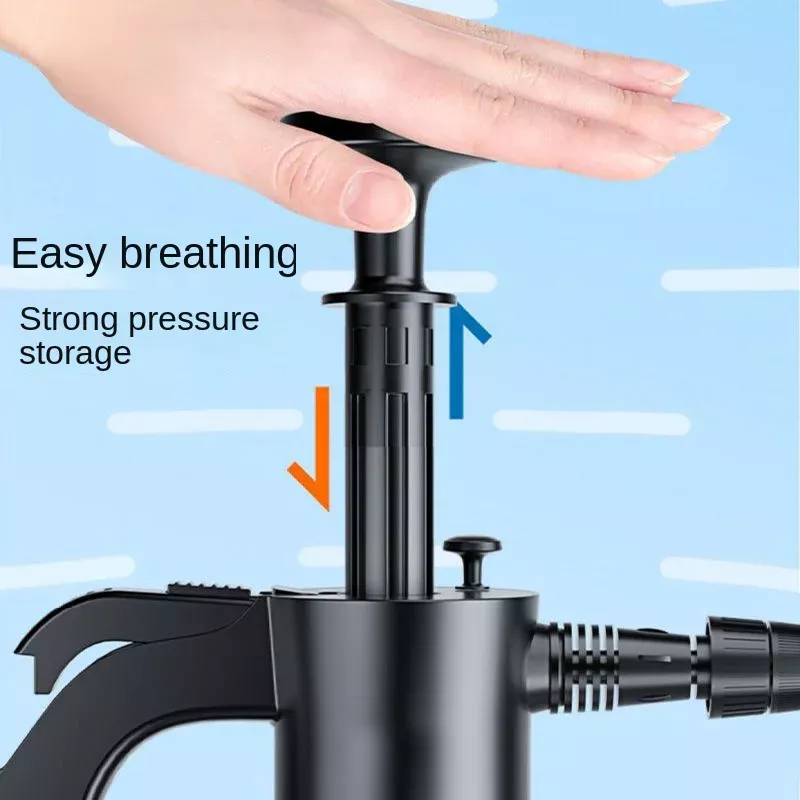 2L Hand Pump Foam Sprayer with 3 Types of Nozzle Hand Pneumatic Foam Cannon Snow Foam Car Wash Spray Bottle Car Window Cleaning - Image 4