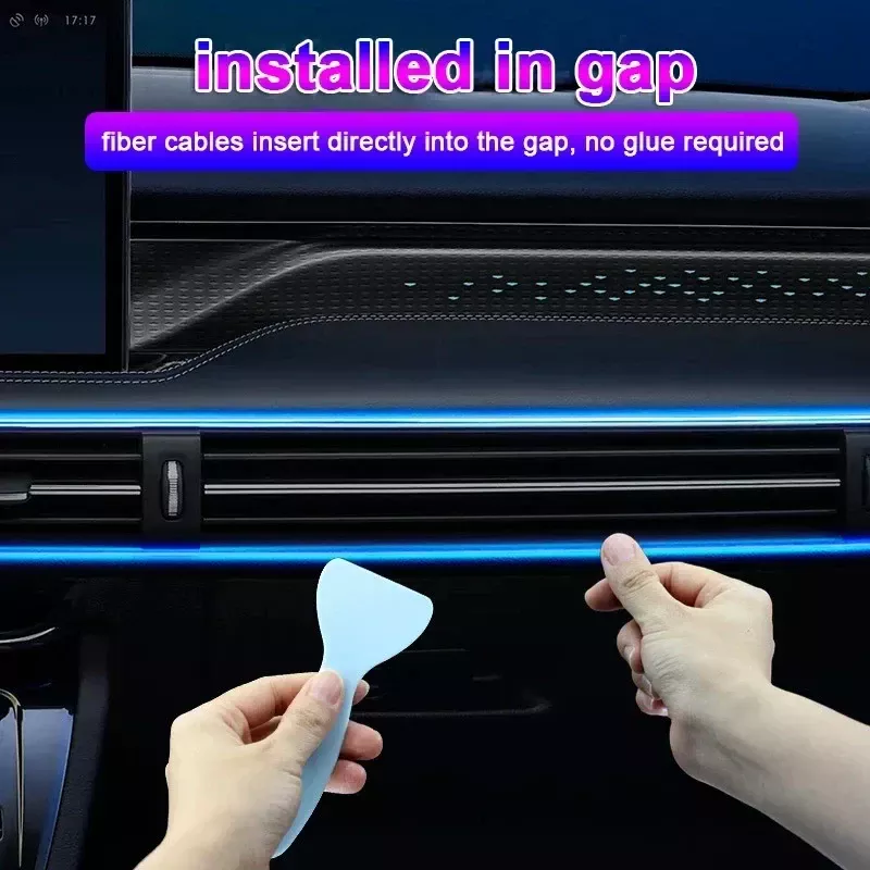 2/3/4/5M RGB Car Interior Ambient LED Light Strip with APP Control - Image 4