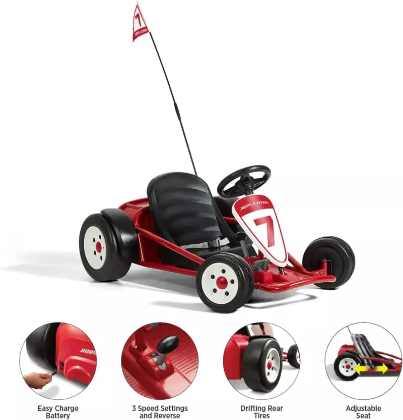 Ultimate Go-Kart 24 Volt Outdoor Ride For Kids Ages 3-8 - Image 2