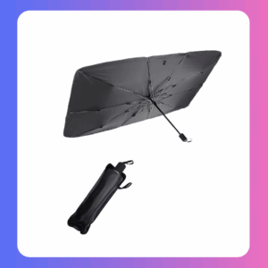 Foldable Car Windshield Sun Shade Umbrella, UV Reflective Front Window Visor for Heat Insulation and Interior Protection