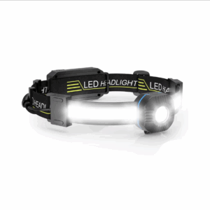 LED Headlamp Flashlight, Rechargeable with 230° Wide Beam, Red Taillight, 10 Modes, Lightweight for Outdoor Use