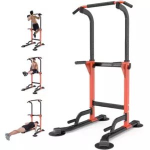 Dip Station for Home Gym Strength Training, Pull-Ups and Dips Bar, 330lbs Weight Capacity